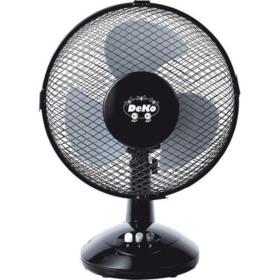 Produktbild von DEKO - Tischventilator ø230mm 30W 2stuf sw Oszillation