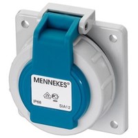 Produktbild von MENNEKES - Anbausteckdose IP68 SCHUKO« 75x75mm ger bl kst Schraubkl halogenfrei