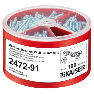 Produktbild von Kaiser - Geräteschrauben-Box ø3,2x15/25/40mm