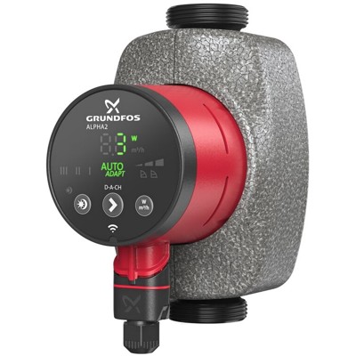 Produktbild von Grundfos - Hocheffizeinz-Umwälzpumpe Alpha2 25-40, 180mm, PN 10, 230 V