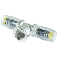 Produktbild von Multitubo - Metall-Steck-T-Stück Messing, 20mm x 1/2" IG x 20mm, verzinnt