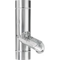 Produktbild von Grömo - Zink-Regenwasserklappe 100mm, mit Edelstahlsieb