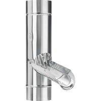 Produktbild von Grömo - Zink-Regenwasserklappe 100mm, mit Edelstahlsieb