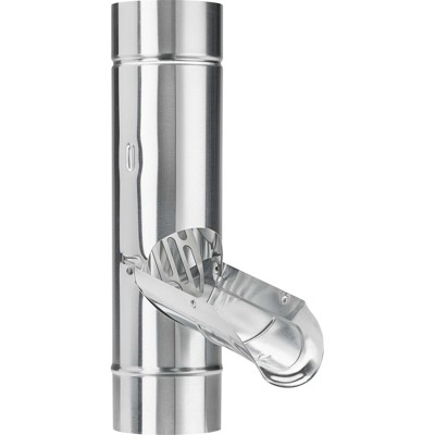 Produktbild von Grömo - Zink-Regenwasserklappe 100mm, mit Edelstahlsieb