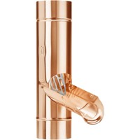 Produktbild von Grömo - Kupfer-Regenwasserklappe mit Edelstahlsieb, 100mm