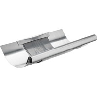 Produktbild von Grömo - Zink-Rinnen-Dilatation 333x0,7x260mm, halbrund, mit Blende