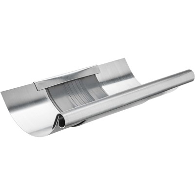 Produktbild von Grömo - Zink-Rinnen-Dilatation 400x0,7x260mm, halbrund, mit Blende