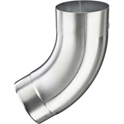 Produktbild von Grömo - Zink-Rohrbogen 60°, 120mm, mit Einzug