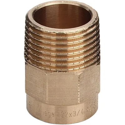 Produktbild von Viega - Übergangsnippel 94243G 15mm x R 1/2", Rotguss