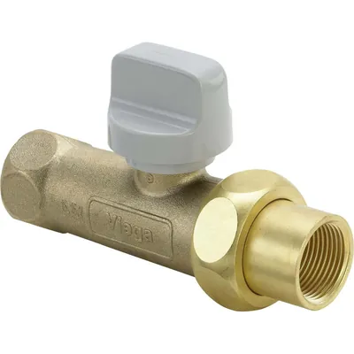 Produktbild von Viega - Gasgerätekugelhahn G2107.1T Rp 3/4", Messing blank, Durchgang, mit TAE