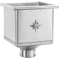 Produktbild von Grömo - Zink-Wasserfangkasten 100mm, 240x288x240mm, kubisch