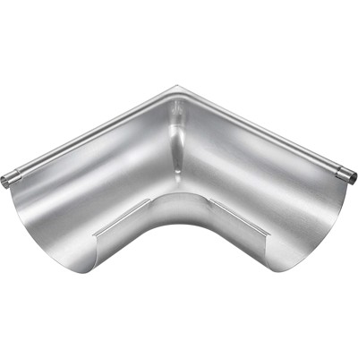 Produktbild von Grömo - Zink-Rinnenwinkel 90°, 280mm, Außeneck, halbrund