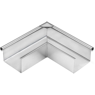 Produktbild von Grömo - Zink-Rinnenwinkel 90°, 250mm, Außeneck, Kastenform