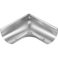 Produktbild von Grömo - Zink-Rinnenwinkel 90°, 280mm, Inneneck, halbrund