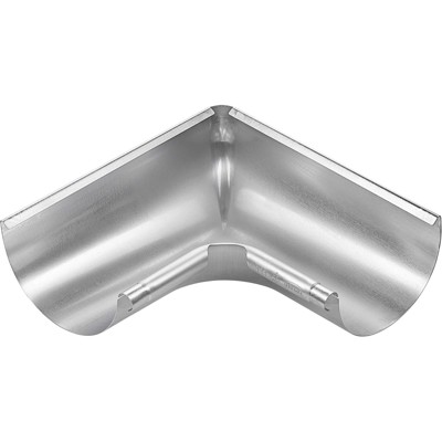 Produktbild von Grömo - Zink-Rinnenwinkel 90°, 333mm, Inneneck, halbrund