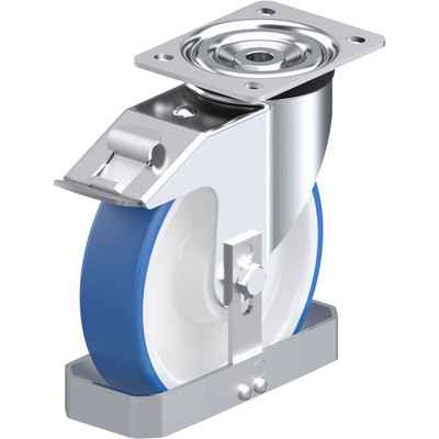 Roulette Pivotante Blickle Polyamide Avec Frein - Diamètre 125 Mm - Neuf Sous Emballage