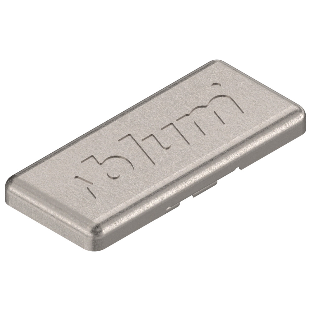 Blum Scharnier-Abdeckkappe, geprägt (blum), symmetrisch, vernickelt Produktbild img1 L