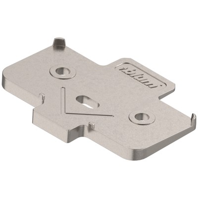 Produktbild von Blum - Winkelkeil, kreuzform, -5°, Schraubversion, Distanzstärke: 6 mm, vernick