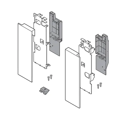 Produktbild von Blum - LEGRABOX Fronthalter, Höhe C, für Innenauszug mit Reling, links/rechts, 