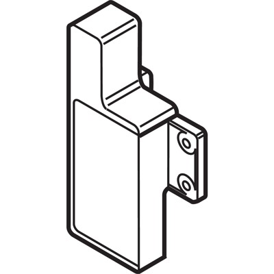 Produktbild von Blum - METABOX Fronthalter, Höhe M, für Innenschubkasten, links, R9001 cremewei