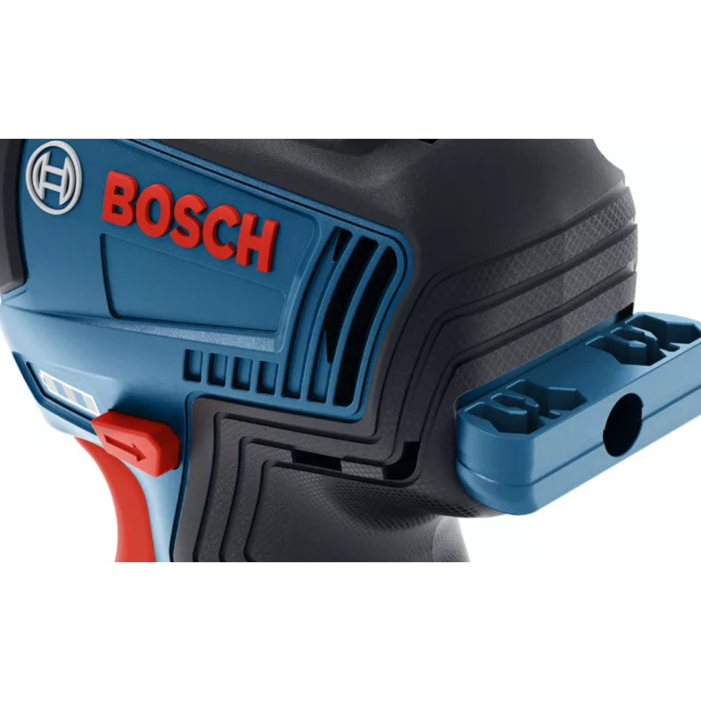 Bosch Akku-Bohrschrauber GSR 12V-35 FC - FlexiClick, mit 4 x Aufsatz, 2x Akku GBA 12V 3.0Ah, Ladegerät GAL 12V-40, Zusatzhandgriff, L-BOXX (06019H3008) Produktbild img4 L