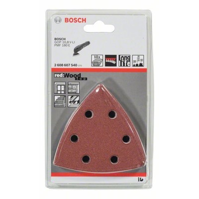 Produktbild von Bosch - Schleifpapier Set für GOP Red Wood Top, 10er Pack (2608607540)