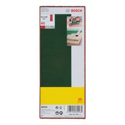 Produktbild von Bosch - Schleifblatt-Set für Schwingschleifer, 25-teilig, 8 Löcher, 93 x 230mm,