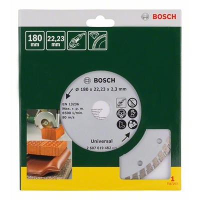 Produktbild von Bosch - Diamanttrennscheibe Turbo, Durchmesser: 180mm (2607019482)