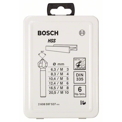 Produktbild von Bosch - Kegelsenker-Set HSS 6-teilig (2608597527)