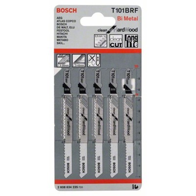 Produktbild von Bosch - Stichsägeblatt T 101 BRF, 5er-Pack (2608634235)