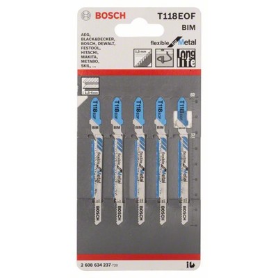 Produktbild von Bosch - Stichsägeblatt T 118 EOF, 5er-Pack (2608634237)