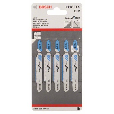 Produktbild von Bosch - Stichsägeblatt Pack T 118 EFS, 5er-Pack (2608636497)