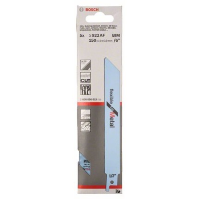 Produktbild von Bosch - Säbelsägeblatt S 922 AF, 5er-Pack (2608656013)