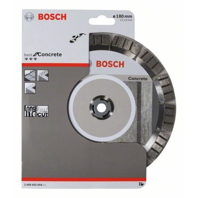 Produktbild von Bosch - Diamanttrennscheibe Best for Concrete, 180 x 22,23 x 2,4 x 12mm (260860