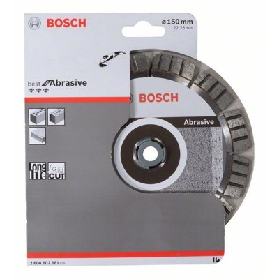 Produktbild von Bosch - Diamanttrennscheibe Best for Abrasive, 150 x 22,23 x 2,4 x 12mm (260860