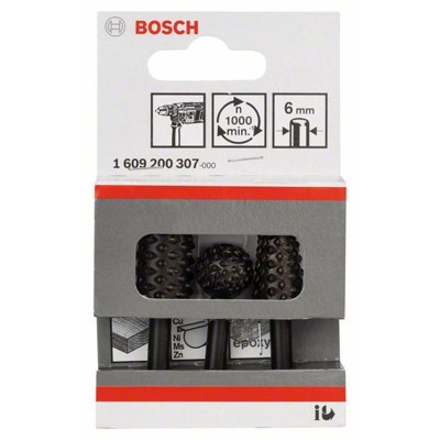 Produktbild von Bosch - Freihandfräser-Set, 3-teilig, Schaft-ø6mm (1609200307)