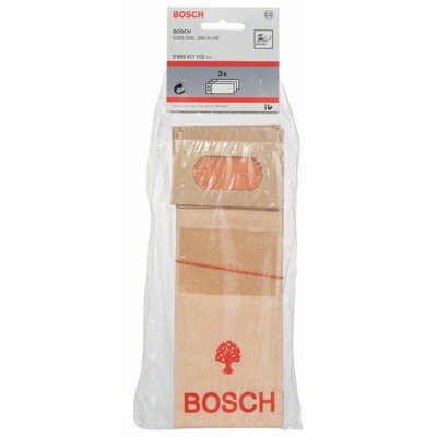 Produktbild von Bosch - Staubbeutel für Schwingschleifer, Papier, 3er-Pack, für GSS 230 / 280A 