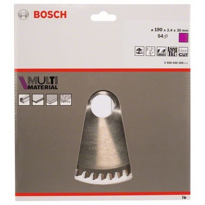 Produktbild von Bosch - HM-Kreissägeblatt ø190 x 30mm 54 TR/F (2608640509)