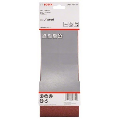 Produktbild von Bosch - Schleifband-Set X440, Best for Wood and Paint, 3-teilig, 100 x 560mm, 6