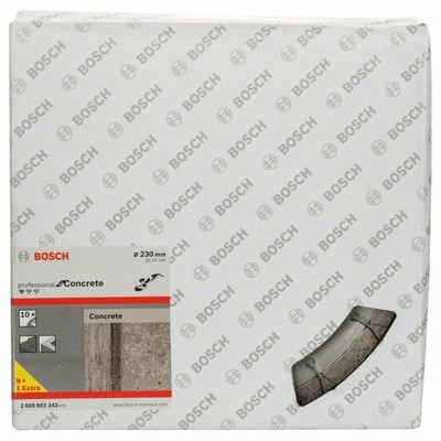 Produktbild von Bosch - Diamanttrennscheibe Standard for Concrete 10er-Pack ø230x22,23x12,3x10m