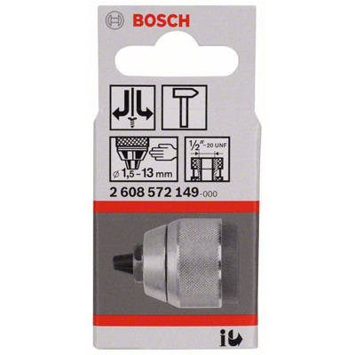 Produktbild von Bosch - Schnellspannbohrfutter verchromt, 1,5 bis 13mm, 1/2" - 20 (2608572149)