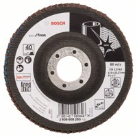 Produktbild von Bosch - Fächerschleifscheibe X581, Best for Inox, gewinkelt, 115mm, 40, Glasgew