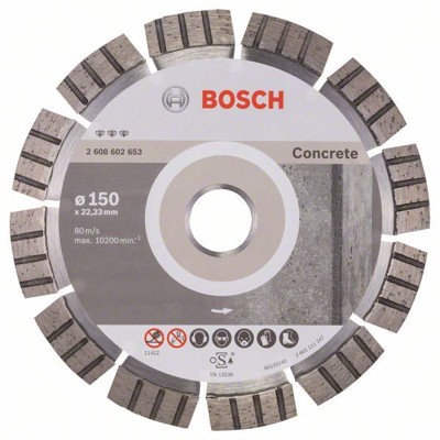 Produktbild von Bosch - Diamanttrennscheibe Best for Concrete, 150 x 22,23 x 2,4 x 12mm (260860