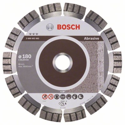 Produktbild von Bosch - Diamanttrennscheibe Best for Abrasive, 180 x 22,23 x 2,4 x 12mm (260860