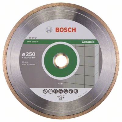 Produktbild von Bosch - Diamanttrennscheibe Standard for Ceramic, 250 x 30 + 25,40 x 1,6 x 7mm