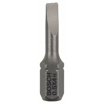 Produktbild von Bosch - Schrauberbit Extra-Hart, S 0,5 x 4,0, 25mm, 3er-Pack (2607001457)