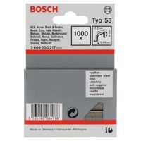 Produktbild von Bosch - Feindrahtklammer Typ 53 rostfrei 11,4x0,74x14mm 1.000er-Pack (260920021