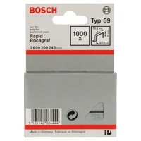 Produktbild von Bosch - Feindrahtklammer Typ 59 10,6x0,72x14mm 1.000er-Pack (2609200243)