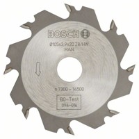 Produktbild von Bosch - Scheibenfräser ø105 x ø20 x 4mm, 8 Zähne (3608641008)