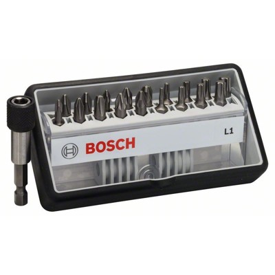 Produktbild von Bosch - Schrauberbit-Set Robust Line L Extra-Hart, 18+1-teilig, für PH, PZ, TOR